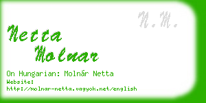 netta molnar business card